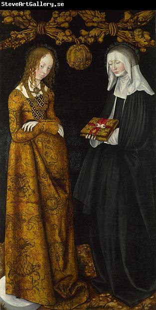 Lucas Cranach Saints Christina and Ottilia